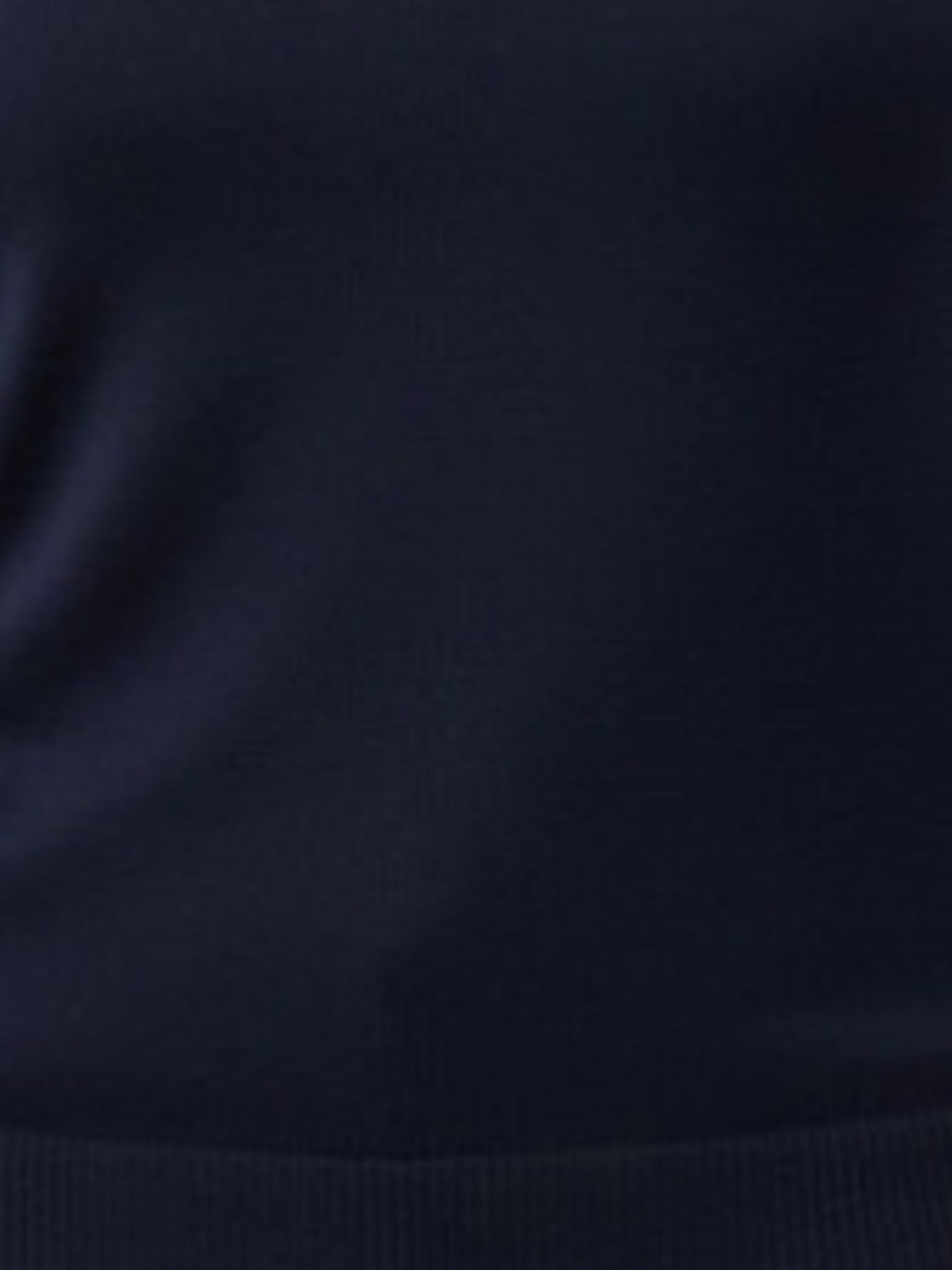 Women Cotton Ribbed Scoop Neck Half Sleeve Top Navy Blue
