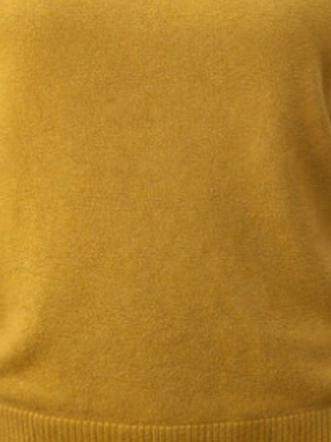 Women Cotton Ribbed Scoop Neck Half Sleeve Top Yellow